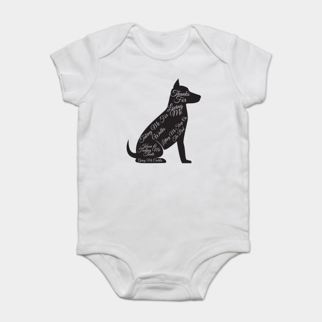 Dog Owner Baby Bodysuit by Pixel Threads 